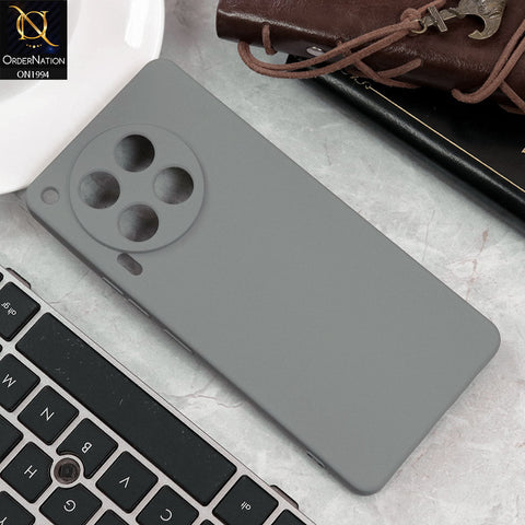 Tecno Camon 30 Cover - Light Gray - Matte Shockproof Sillica Gel Soft Case