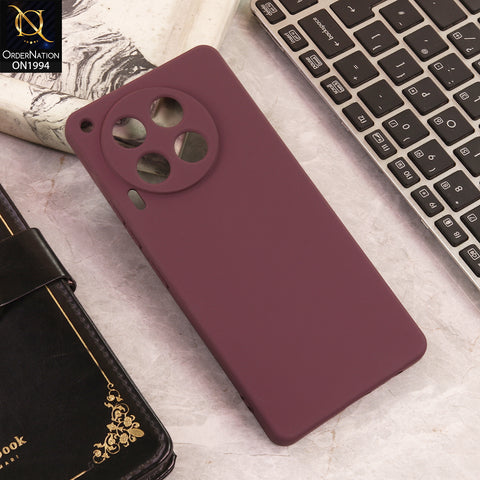 Tecno Camon 30  Cover  - Maroon - New Matte Maroon Silicone Case  Soft Touch Slim Back Cover