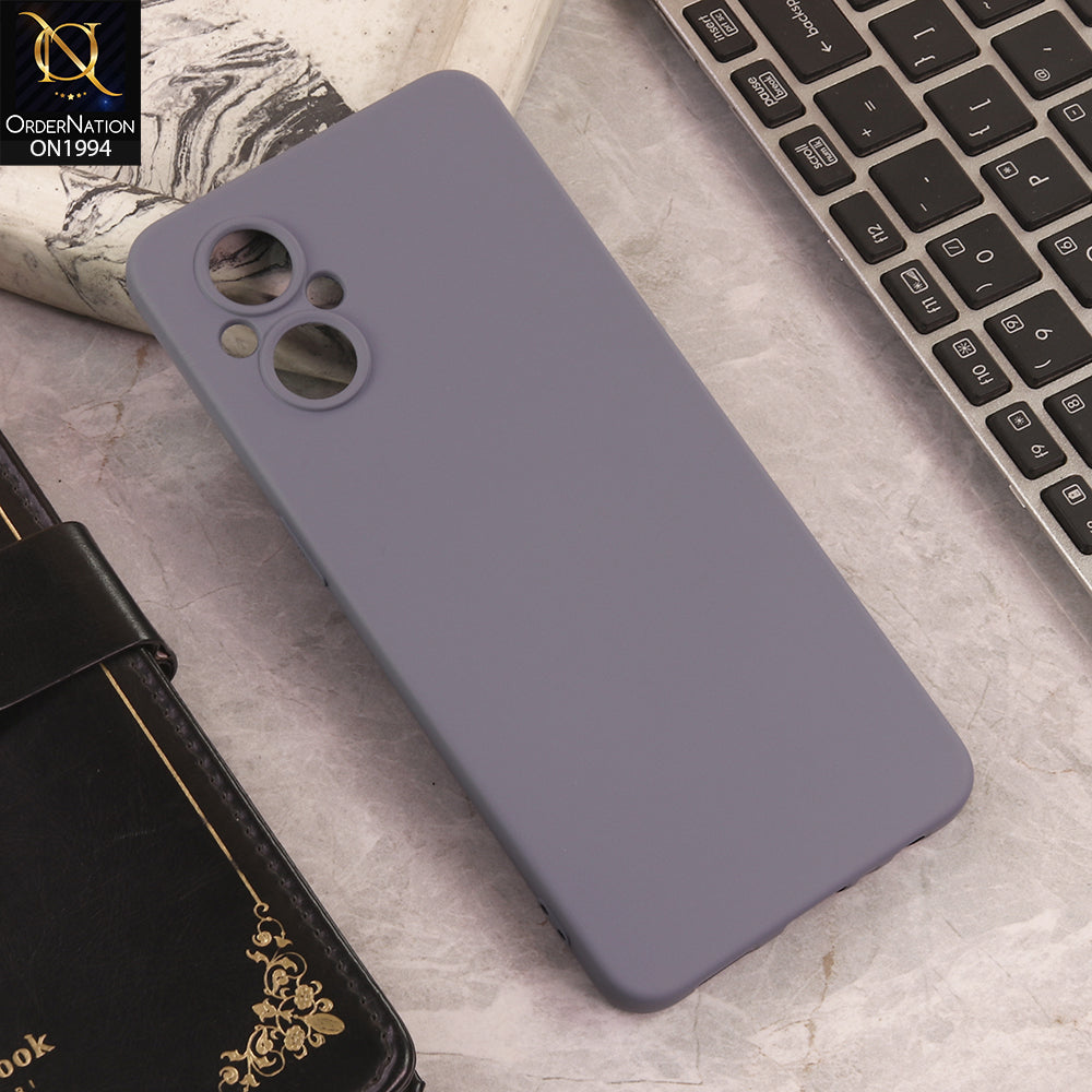 Oppo Reno7 Z 5G  Cover  - Gray - New Matte Gray Silicone Case  Soft Touch Slim Back Cover
