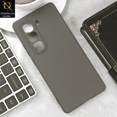 Infinix Hot 50 Pro Plus Cover - Gray - Matte Shockproof Sillica Gel Soft Case