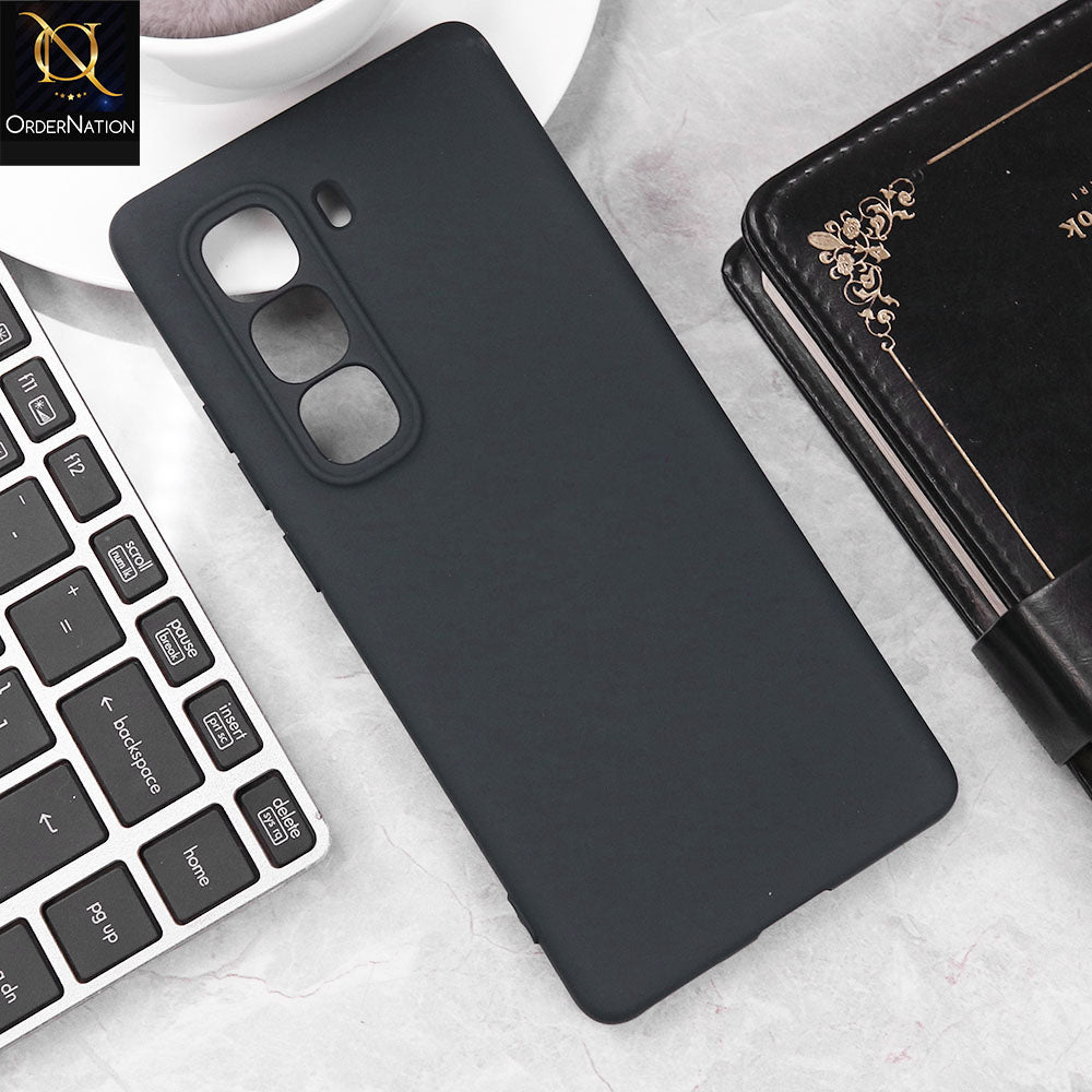 Infinix Hot 50 Pro Plus Cover - Midnight Blue - Matte Shockproof Sillica Gel Soft Case