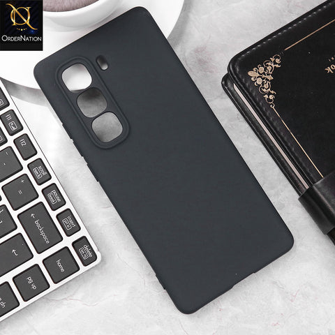 Infinix Hot 50 Pro Plus Cover - Midnight Blue - Matte Shockproof Sillica Gel Soft Case