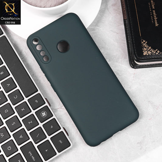Tecno Camon 12 Cover - Midnight Blue -  Matte Shockproof Sillica Gel Soft Case