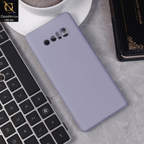 Samsung Galaxy Note 8 Cover - Light Purple -  Matte Shockproof Sillica Gel Soft Case