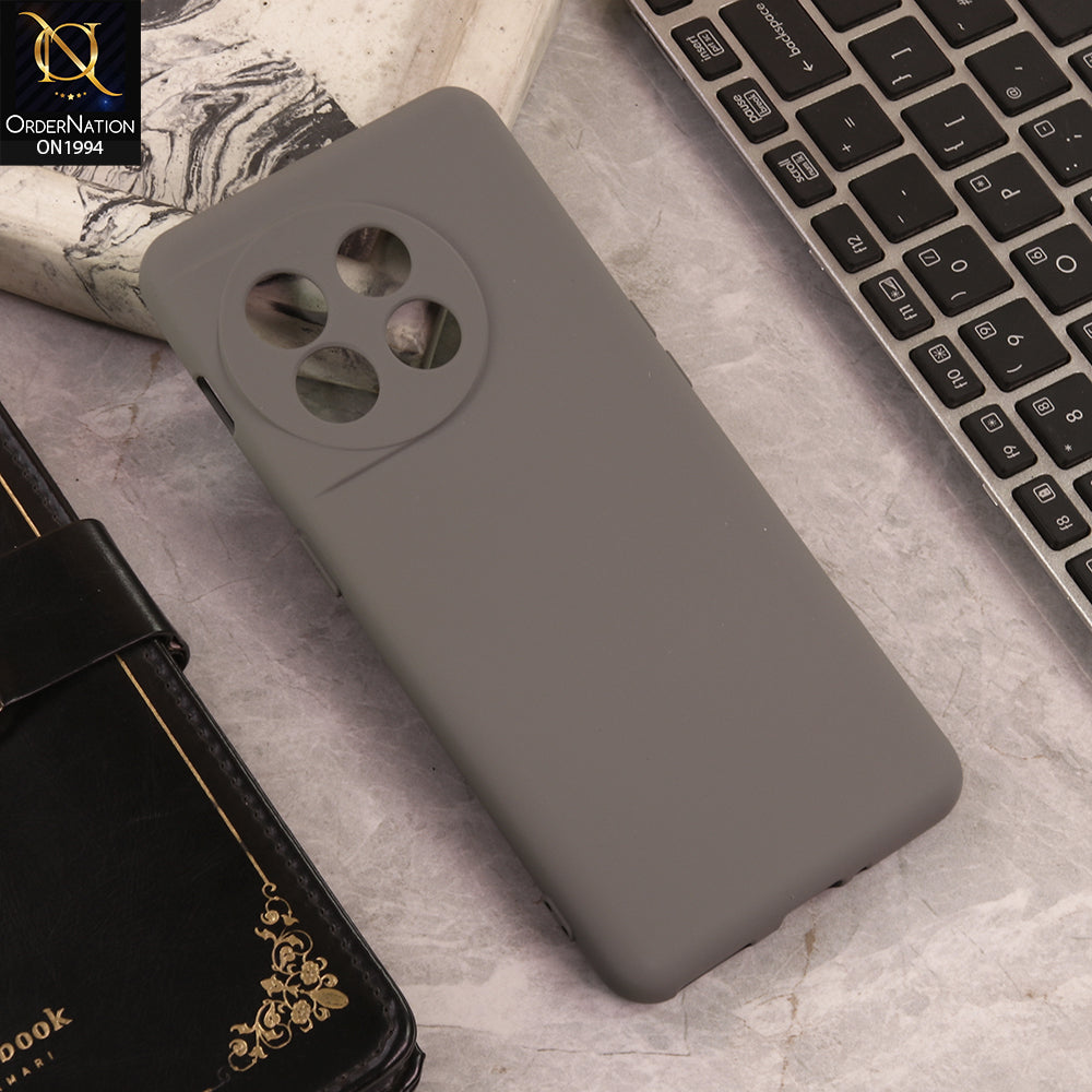 OnePlus 11  Cover  - Gray - New Matte Gray Silicone Case  Soft Touch Slim Back Cover