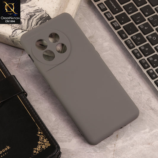 OnePlus 11  Cover  - Gray - New Matte Gray Silicone Case  Soft Touch Slim Back Cover