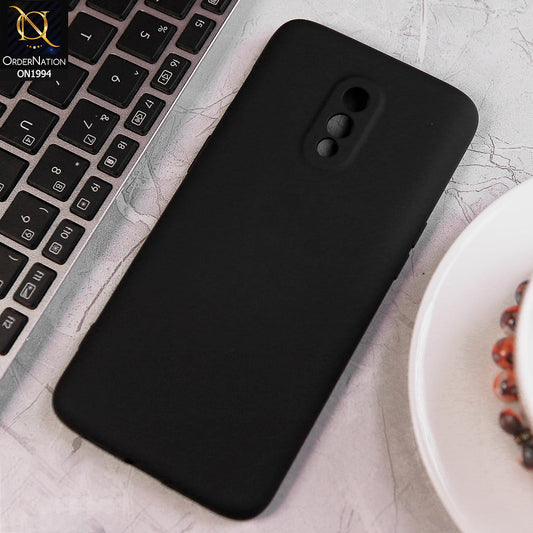 Realme Note 50 Cover - Black -  Matte Shockproof Sillica Gel Soft Case