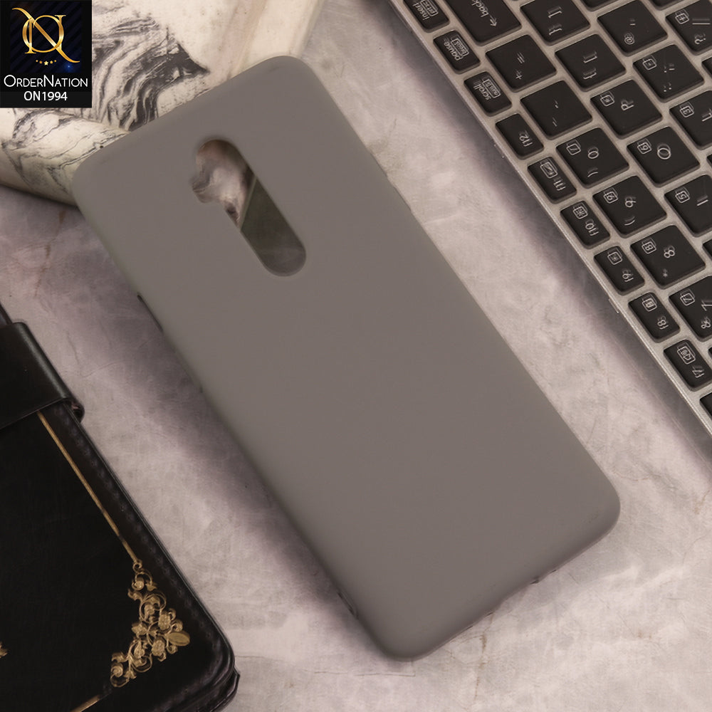 OnePlus 7T Pro  Cover  - Gray - New Matte Gray Silicone Case  Soft Touch Slim Back Cover