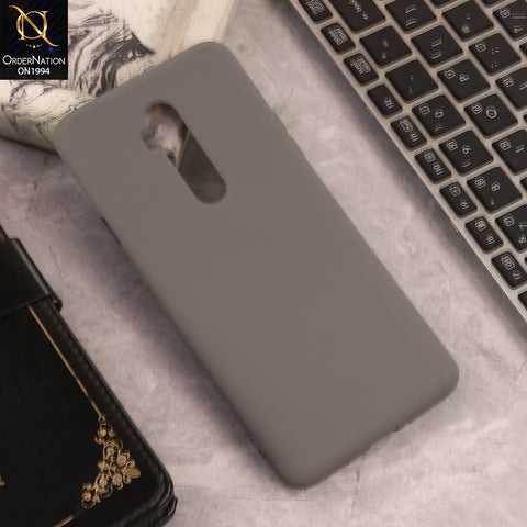 OnePlus 7T Pro  Cover  - Gray - New Matte Gray Silicone Case  Soft Touch Slim Back Cover