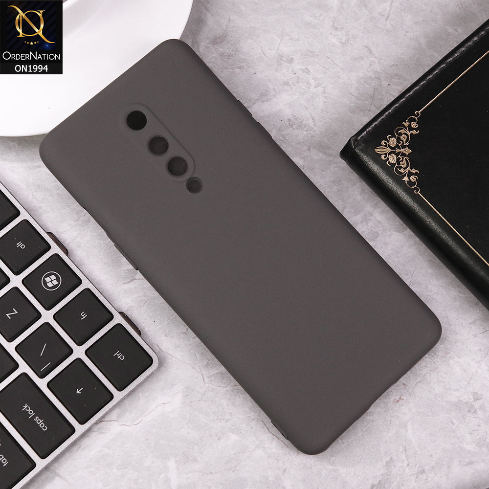 OnePlus 8 Cover - Dark Gray - Matte Shockproof Sillica Gel Soft Case