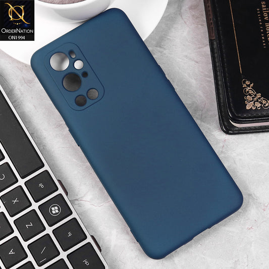 OnePlus 9 Pro Cover - Blue -  Matte Shockproof Sillica Gel Soft Case