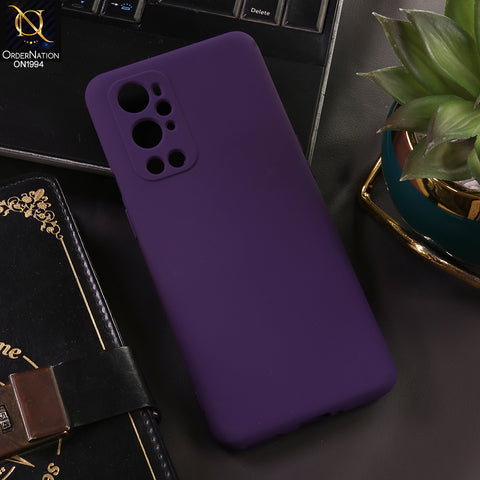 OnePlus 9 Pro Cover - Purple - New Matte Purple Silicone Case  Soft Touch Slim Back Cover