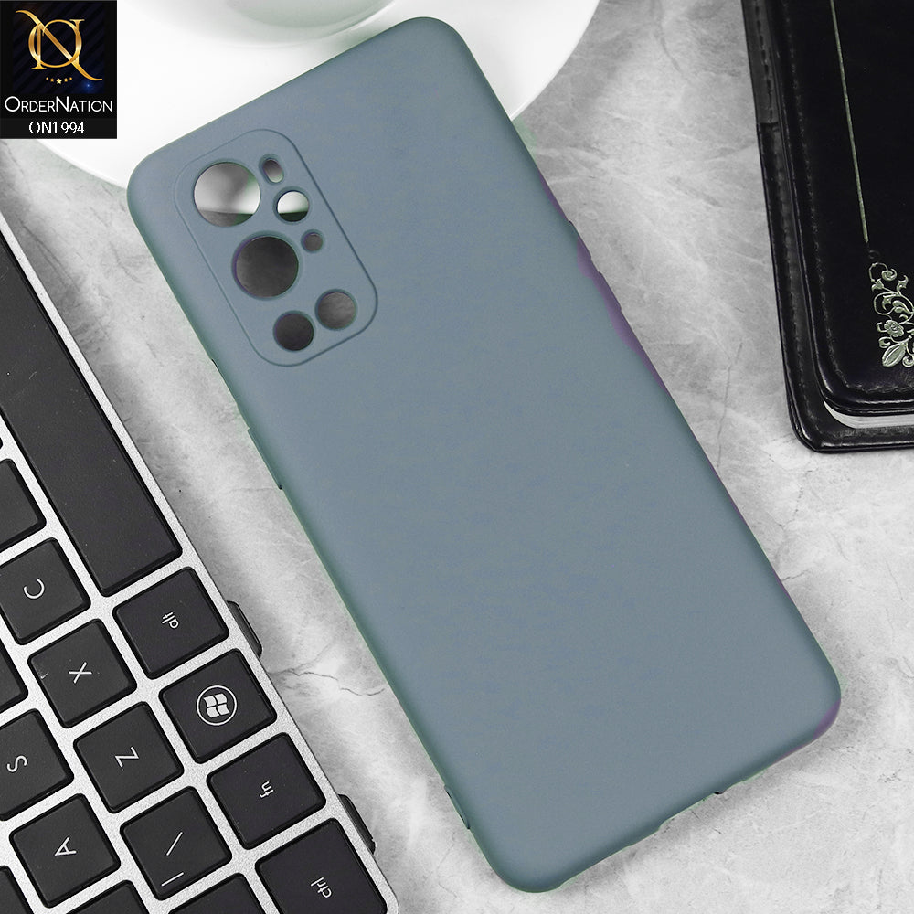 OnePlus 9 Pro Cover - Steel Gray -  Matte Shockproof Sillica Gel Soft Case
