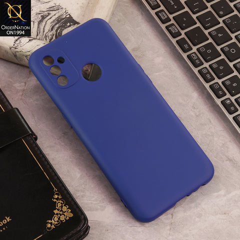 OnePlus Nord N100  Cover  - Blue - New Matte Blue Silicone Case  Soft Touch Slim Back Cover