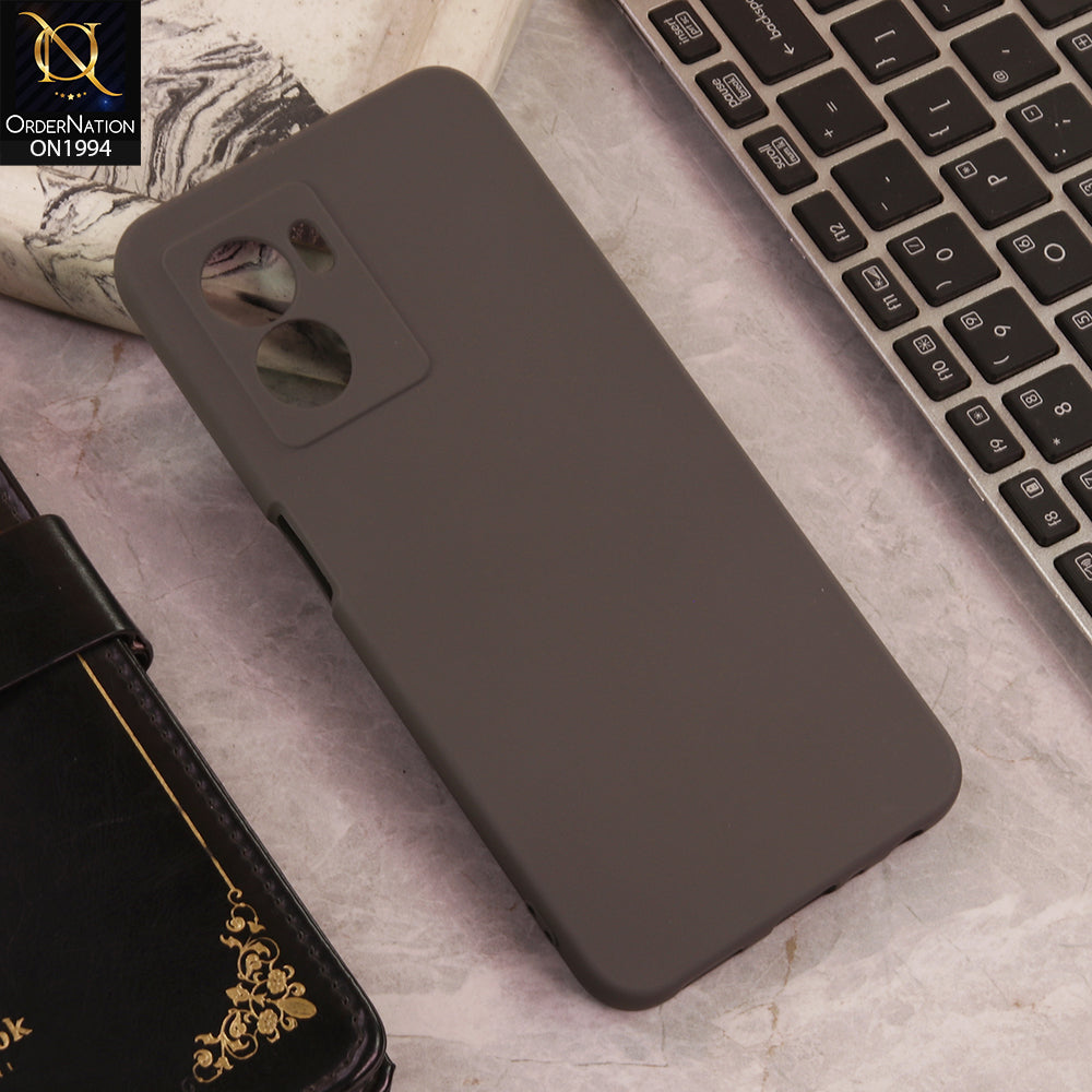 OnePlus Nord N300  Cover  - Dark Gray - New Matte Dark Gray Silicone Case  Soft Touch Slim Back Cover