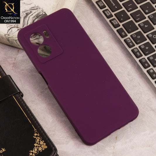 OnePlus Nord N300  Cover  - Purple - New Matte Purple Silicone Case  Soft Touch Slim Back Cover