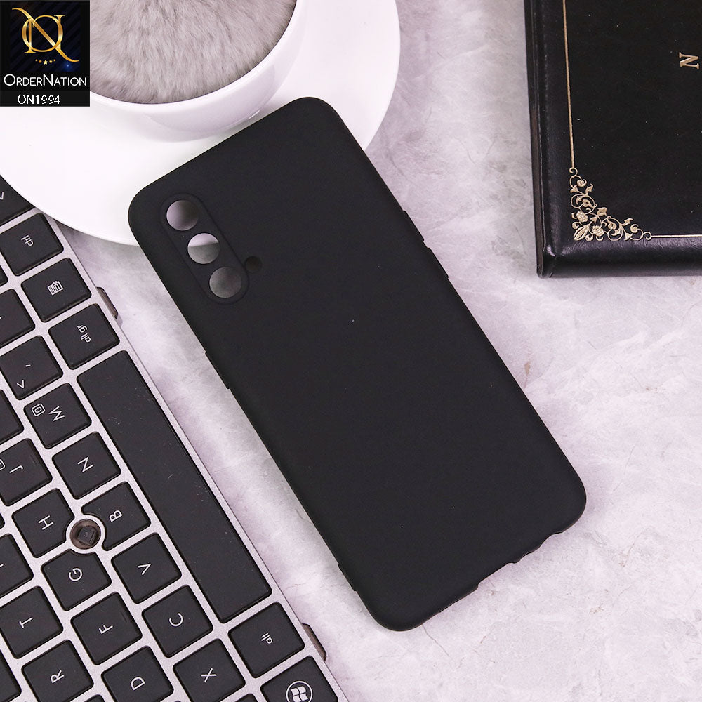 OnePlus Nord CE 5G Cover - Black -  Matte Shockproof Sillica Gel Soft Case