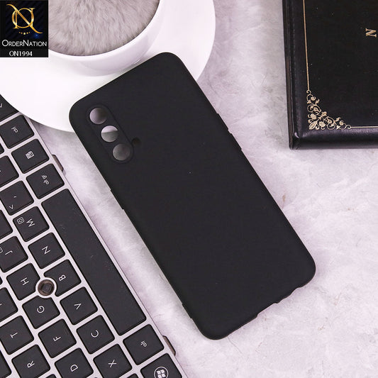 OnePlus Nord CE 5G Cover - Black -  Matte Shockproof Sillica Gel Soft Case