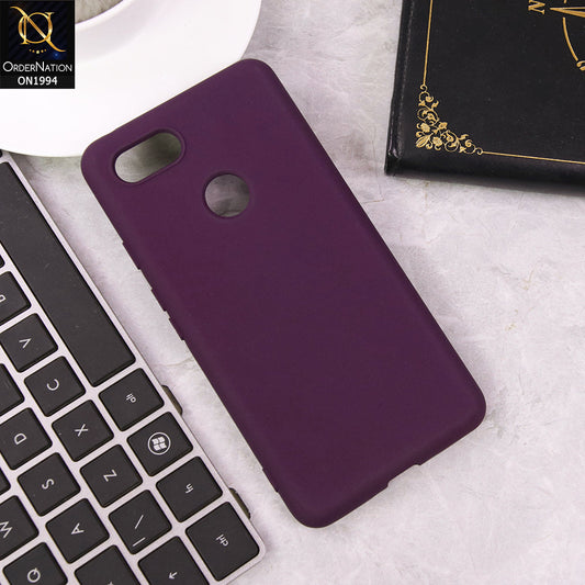 Google Pixel 3 XL Cover - Purple - Matte Shockproof Sillica Gel Soft Case