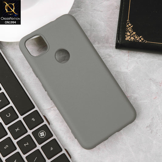 Google Pixel 4a 4G Cover - Gray - Matte Shockproof Sillica Gel Soft Case