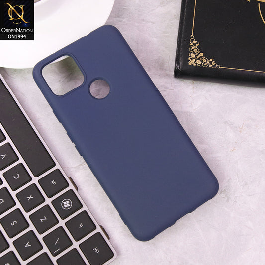 Google Pixel 5a 5G Cover - Blue - Matte Shockproof Sillica Gel Soft Case