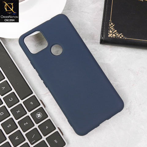 Google Pixel 5a 5G Cover - Midnight Blue - Matte Shockproof Sillica Gel Soft Case