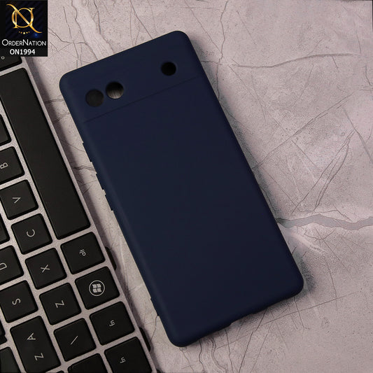 Google Pixel 6a Cover - Blue - Matte Shockproof Sillica Gel Soft Case