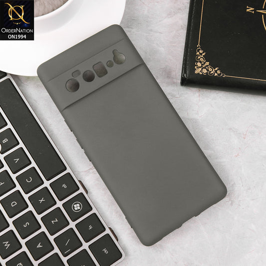Google Pixel 6 Pro Cover - Dark Gray - Matte Shockproof Sillica Gel Soft Case