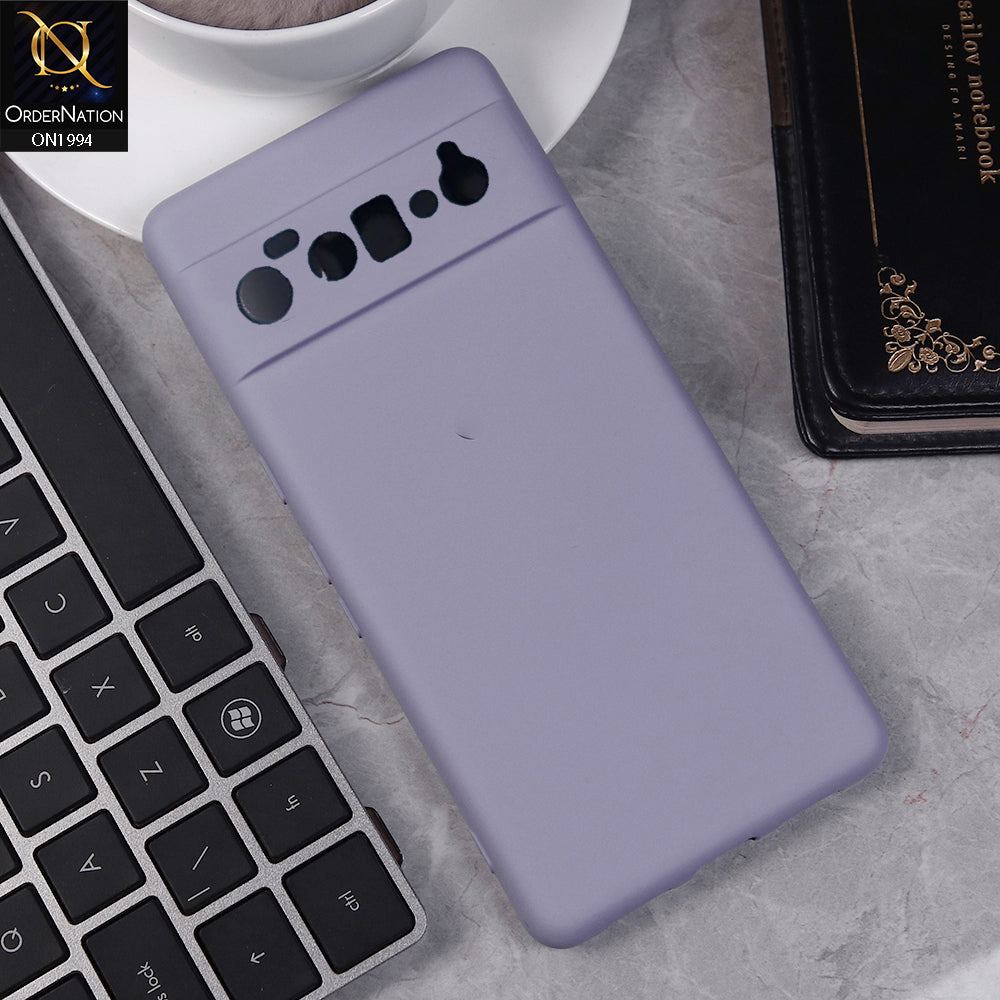Google Pixel 6 Pro Cover - Light Purple -  Matte Shockproof Sillica Gel Soft Case