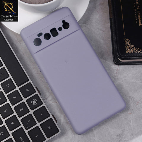Google Pixel 6 Pro Cover - Light Purple -  Matte Shockproof Sillica Gel Soft Case