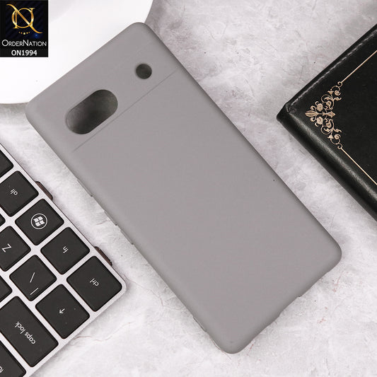 Google Pixel 7a Cover - Gray - Matte Shockproof Sillica Gel Soft Case