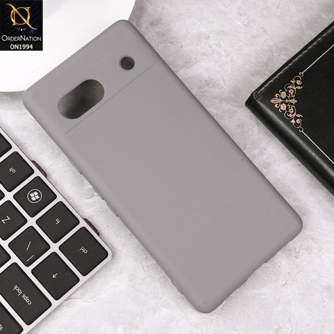 Google Pixel 7a Cover - Gray - Matte Shockproof Sillica Gel Soft Case