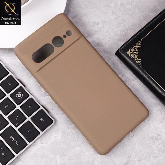 Google Pixel 7 Pro Cover - Desert - Matte Shockproof Sillica Gel Soft Case