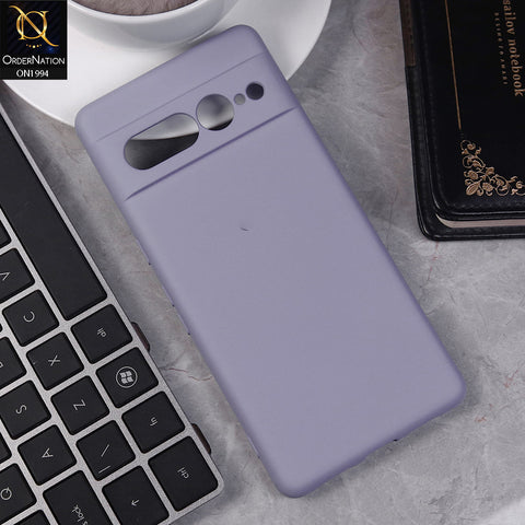 Google Pixel 7 Pro Cover - Light Purple -  Matte Shockproof Sillica Gel Soft Case
