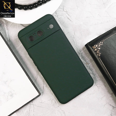 Google Pixel 8a - Green - Matte Shockproof Sillica Gel Soft Case
