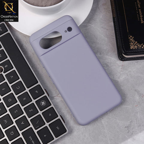 Google Pixel 8 Cover - Light Purple -  Matte Shockproof Sillica Gel Soft Case