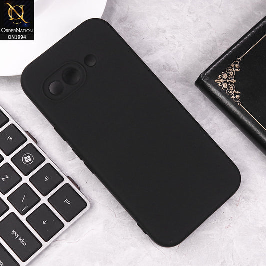 Google Pixel 9a Cover - Black - Matte Shockproof Sillica Gel Soft Case