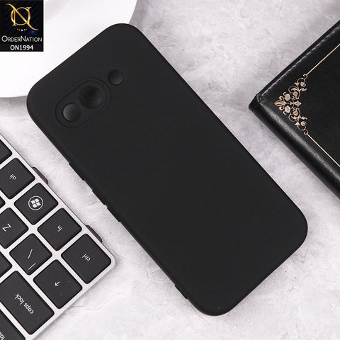 Google Pixel 9a Cover - Black - Matte Shockproof Sillica Gel Soft Case