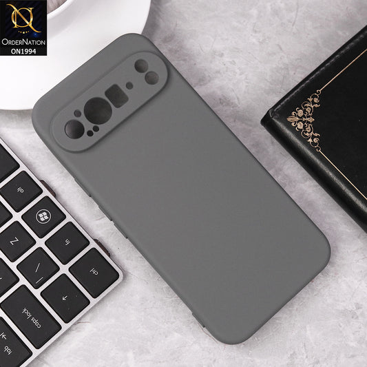 Google Pixel 9 Pro XL Cover - Gray - Matte Shockproof Sillica Gel Soft Case