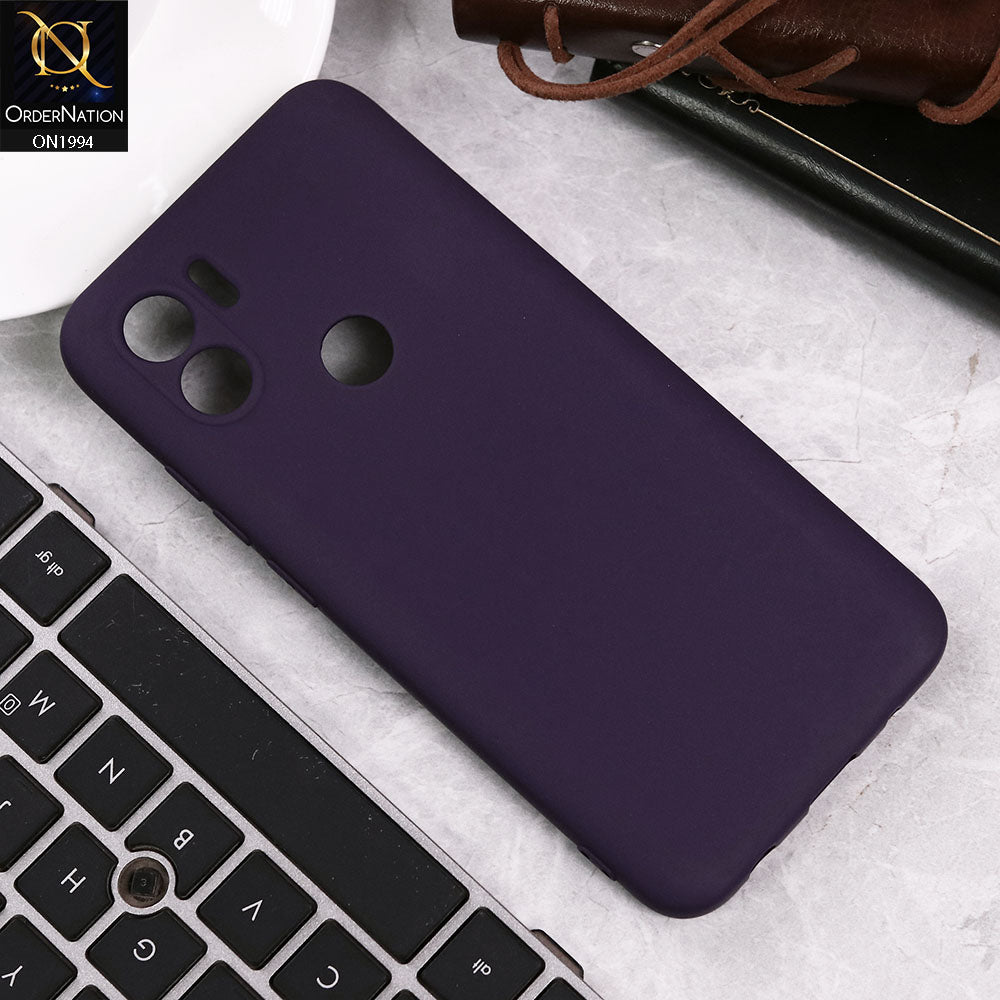 Xiaomi Redmi A2 Plus Cover - Purple - Matte Shockproof Sillica Gel Soft Case