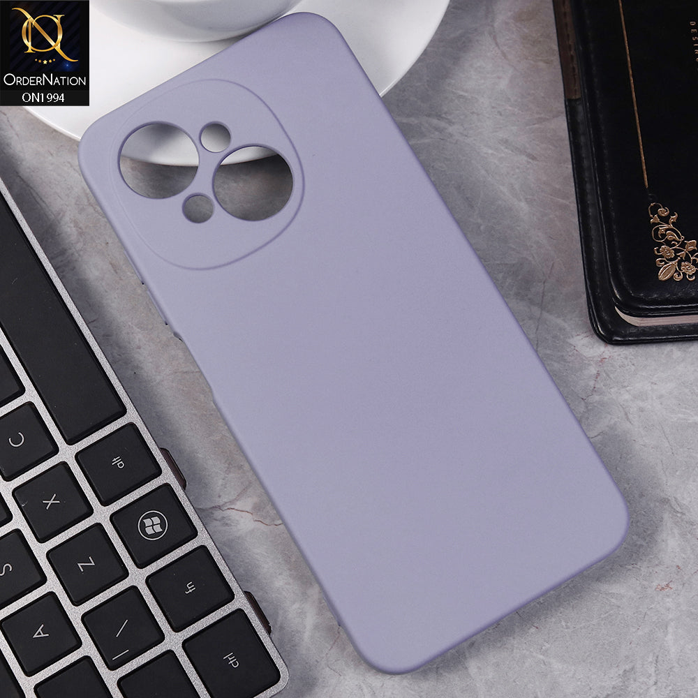 Tecno Pop 9 Cover - Light Purple -  Matte Shockproof Sillica Gel Soft Case