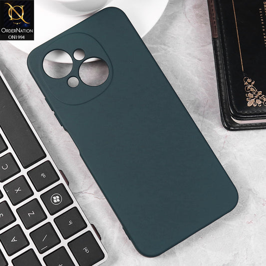 Tecno Spark Go 1 Cover - Midnight Blue -  Matte Shockproof Sillica Gel Soft Case