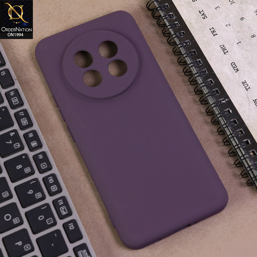 Realme 13 Plus 5G Cover  - Dark Magenta -  Matte Shockproof Sillica Gel Soft Case