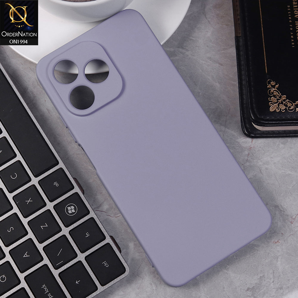 Realme C53 Cover - Light Purple -  Matte Shockproof Sillica Gel Soft Case
