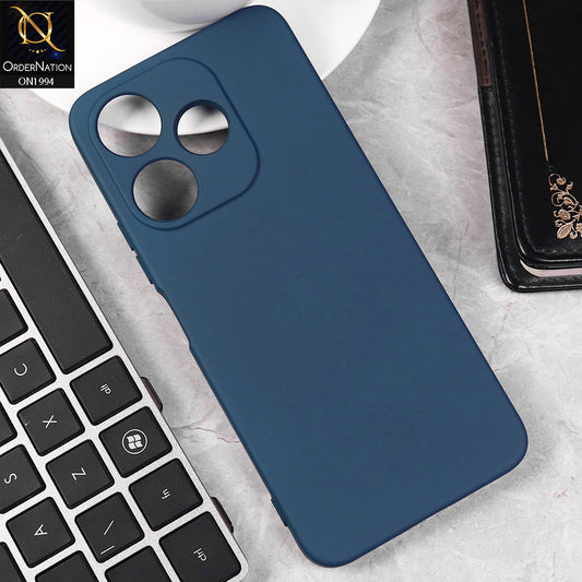 Xiaomi Redmi 13 Cover - Blue -  Matte Shockproof Sillica Gel Soft Case