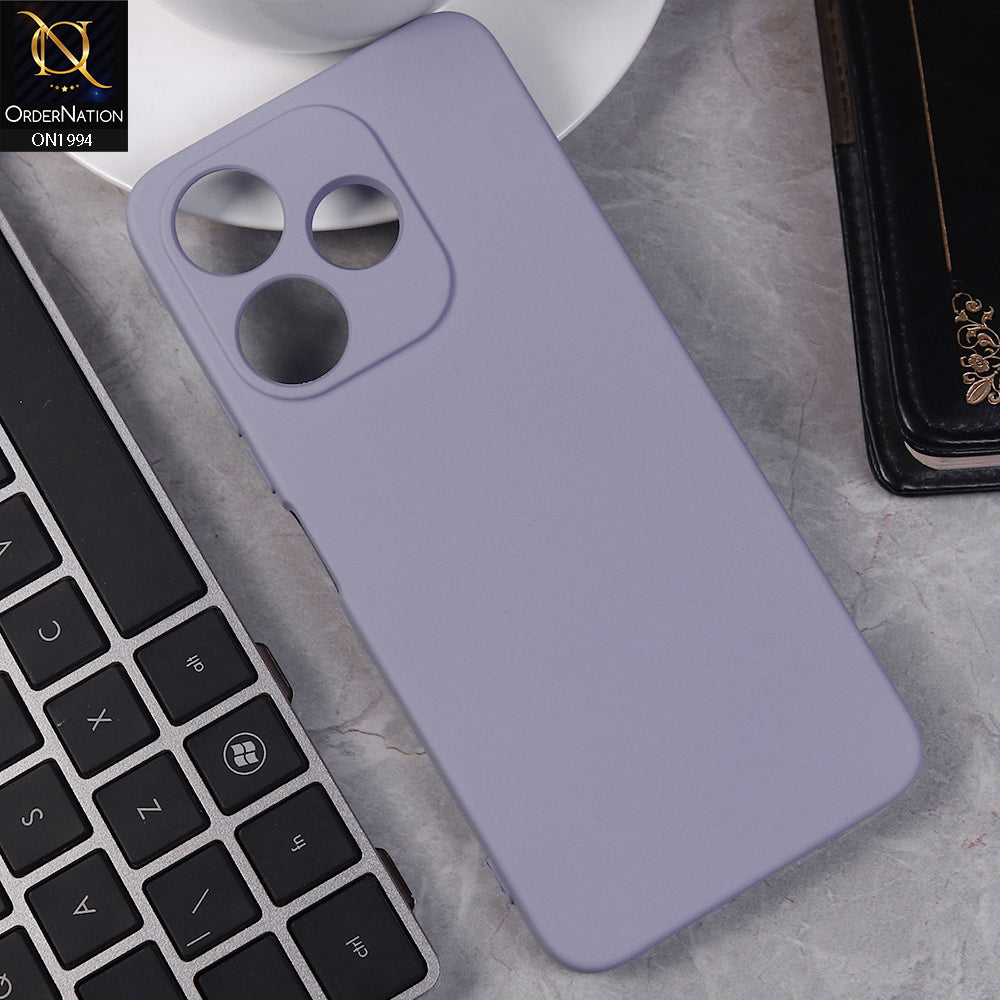 Xiaomi Redmi 13 Cover - Light Purple -  Matte Shockproof Sillica Gel Soft Case