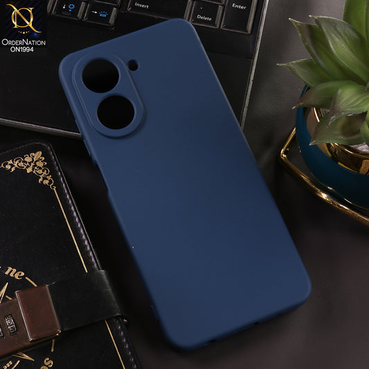 Xiaomi Redmi A5 4G Cover - Blue - New Matte Blue Silicone Case  Soft Touch Slim Back Cover
