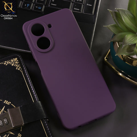 Xiaomi Redmi A5 4G Cover - Dark Magenta - New Matte Dark Magenta Silicone Case  Soft Touch Slim Back Cover