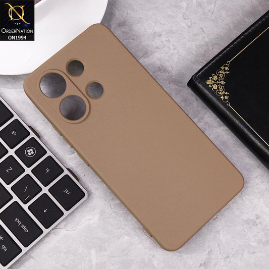 Xiaomi Redmi Note 13  Cover - Desert - Matte Shockproof Sillica Gel Soft Case