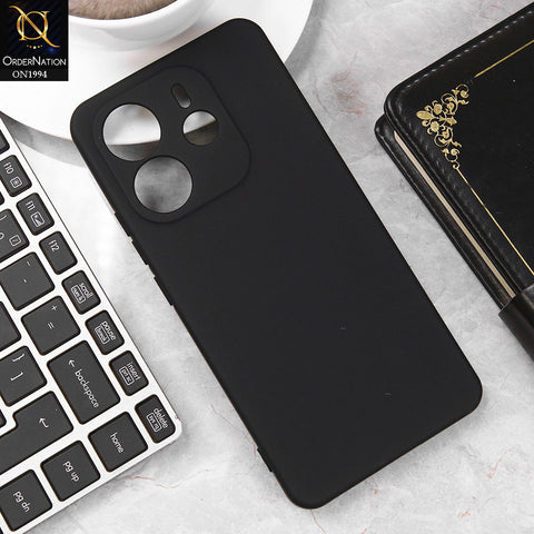 Xiaomi Redmi Note 14 4G Cover - Black - Matte Shockproof Sillica Gel Soft Case